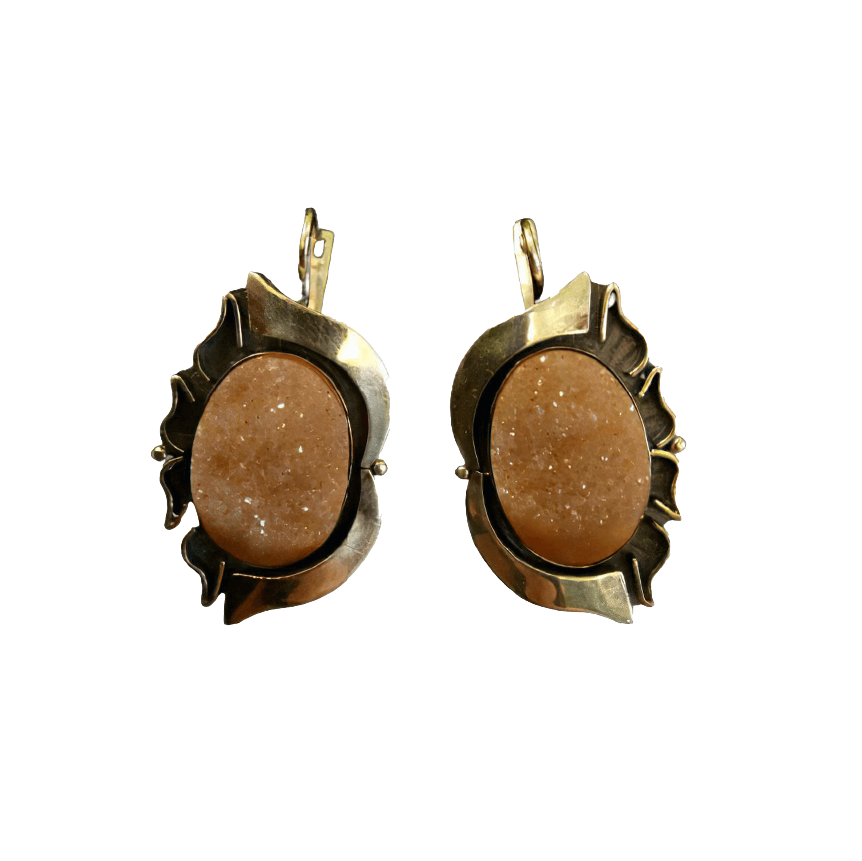 Earrings “Mineral Sunflower”
